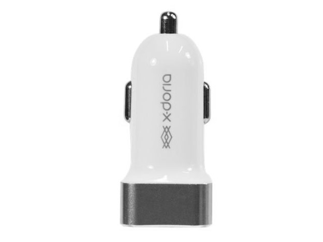 Зарядное устройство X-Doria XC Car Charger универсальное (автомобильное, 3.4A, 2xUSB, белое)