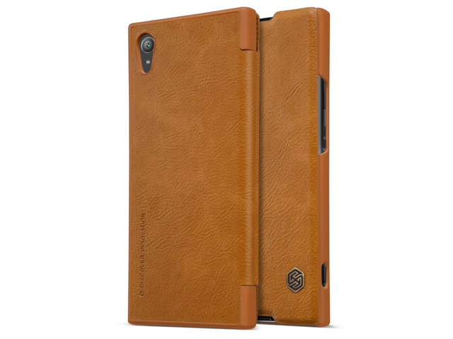 Чехол Nillkin Qin leather case для Sony Xperia XA1 plus (коричневый, кожаный)