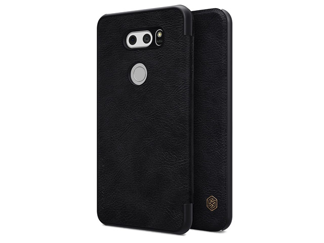 Чехол Nillkin Qin leather case для LG V30 (черный, кожаный)