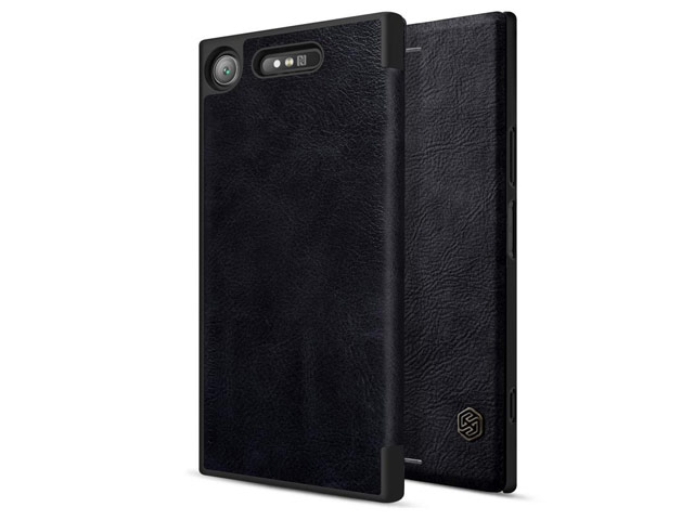 Чехол Nillkin Qin leather case для Sony Xperia XZ1 (черный, кожаный)