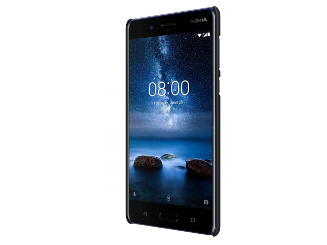 Чехол Nillkin Hard case для Nokia 8 (черный, пластиковый)