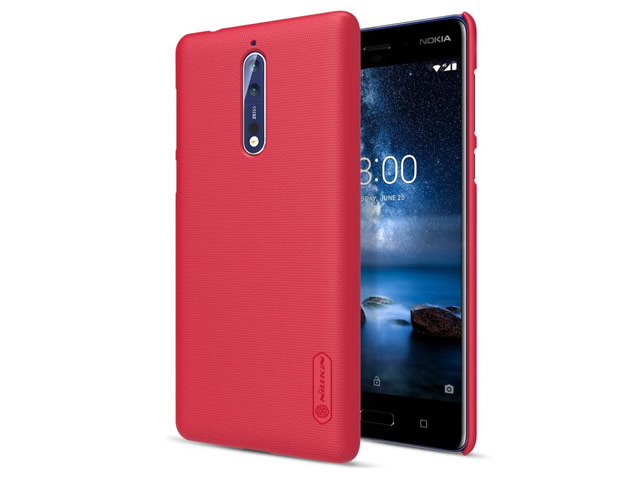 Чехол Nillkin Hard case для Nokia 8 (красный, пластиковый)