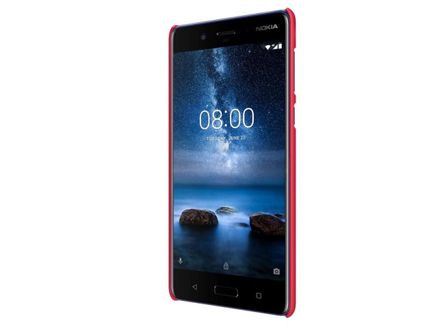 Чехол Nillkin Hard case для Nokia 8 (красный, пластиковый)