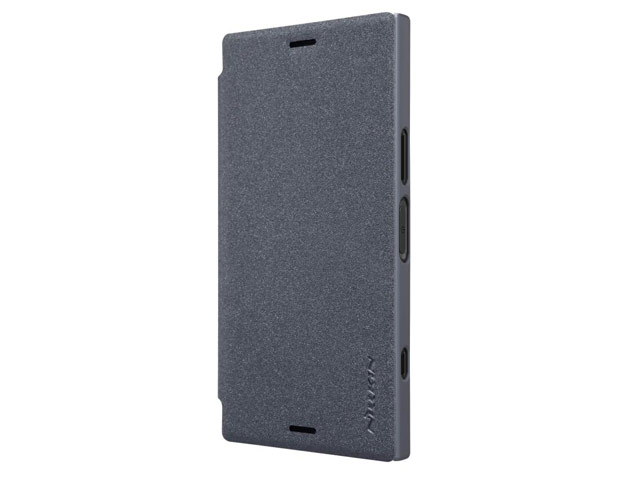 Чехол Nillkin Sparkle Leather Case для Sony Xperia XZ1 compact (темно-серый, винилискожа)