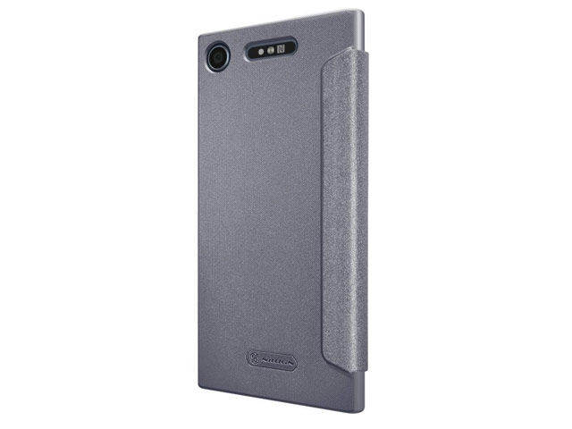Чехол Nillkin Sparkle Leather Case для Sony Xperia XZ1 (темно-серый, винилискожа)