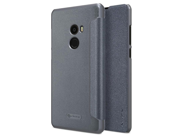 Чехол Nillkin Sparkle Leather Case для Xiaomi Mi MIX 2 (темно-серый, винилискожа)