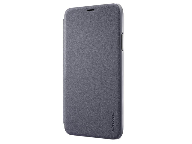 Чехол Nillkin Sparkle Leather Case для Apple iPhone X (темно-серый, винилискожа)