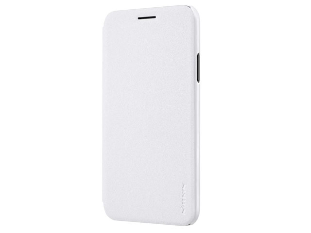 Чехол Nillkin Sparkle Leather Case для Apple iPhone X (белый, винилискожа)