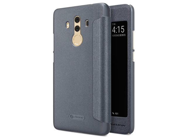 Чехол Nillkin Sparkle Leather Case для Huawei Mate 10 pro (темно-серый, винилискожа)