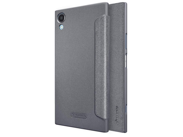 Чехол Nillkin Sparkle Leather Case для Sony Xperia XA1 plus (темно-серый, винилискожа)