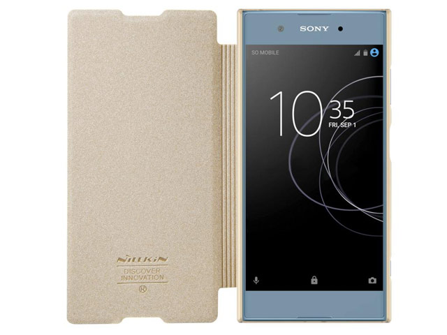Чехол Nillkin Sparkle Leather Case для Sony Xperia XA1 plus (золотистый, винилискожа)
