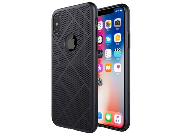 Чехол Nillkin Air case для Apple iPhone X (черный, пластиковый)