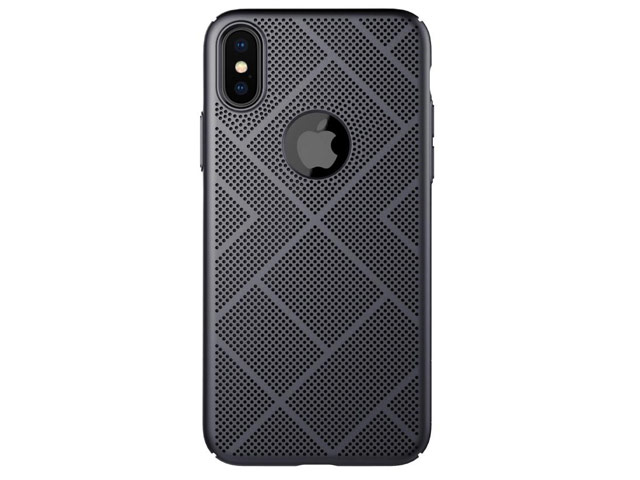 Чехол Nillkin Air case для Apple iPhone X (черный, пластиковый)