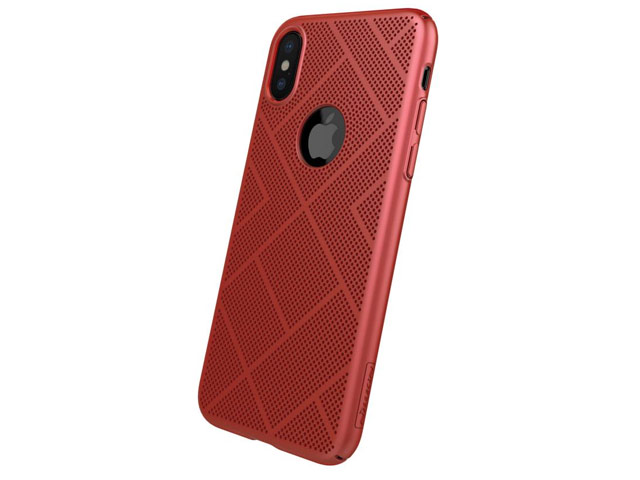 Чехол Nillkin Air case для Apple iPhone X (красный, пластиковый)