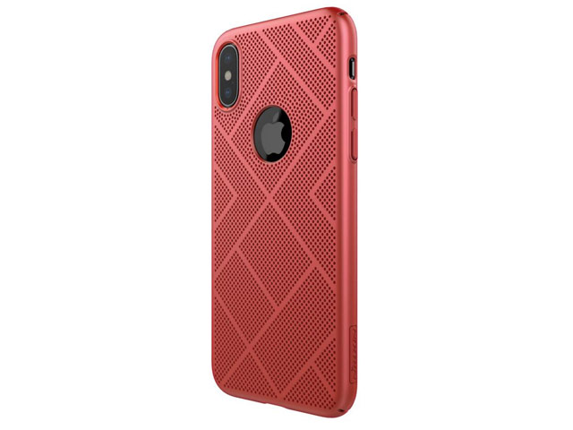 Чехол Nillkin Air case для Apple iPhone X (красный, пластиковый)