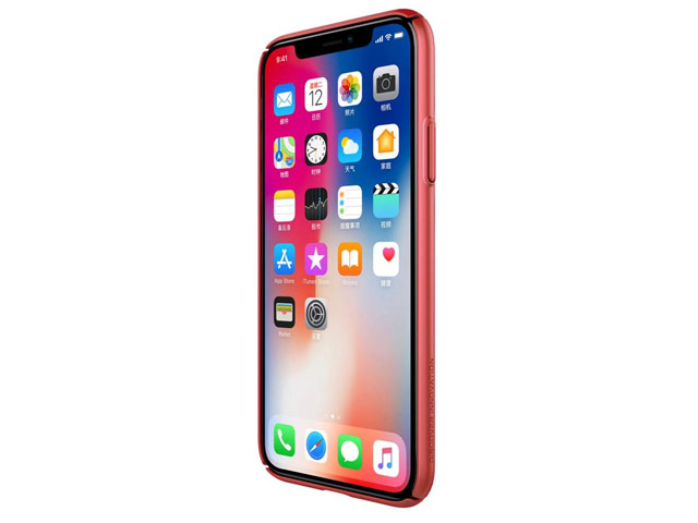 Чехол Nillkin Air case для Apple iPhone X (красный, пластиковый)