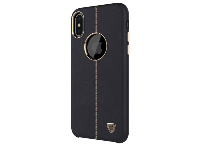 Чехол Nillkin Englon Leather Cover для Apple iPhone X (черный, кожаный)