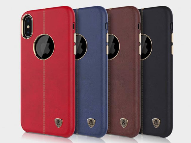 Чехол Nillkin Englon Leather Cover для Apple iPhone X (черный, кожаный)