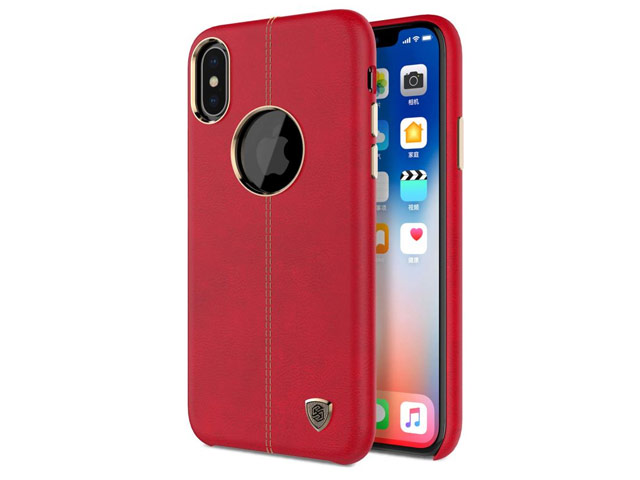 Чехол Nillkin Englon Leather Cover для Apple iPhone X (красный, кожаный)