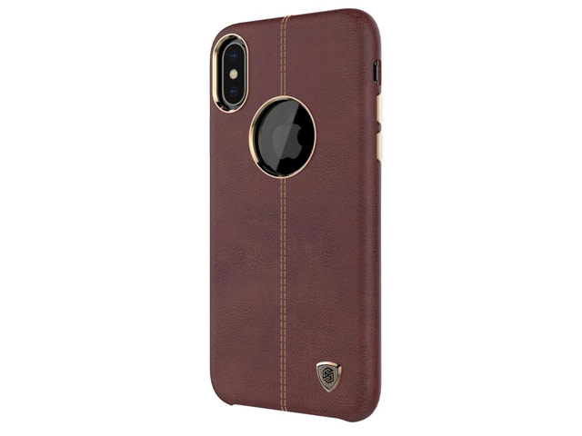 Чехол Nillkin Englon Leather Cover для Apple iPhone X (коричневый, кожаный)