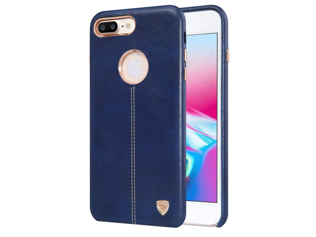 Чехол Nillkin Englon Leather Cover для Apple iPhone 8 plus (синий, кожаный)