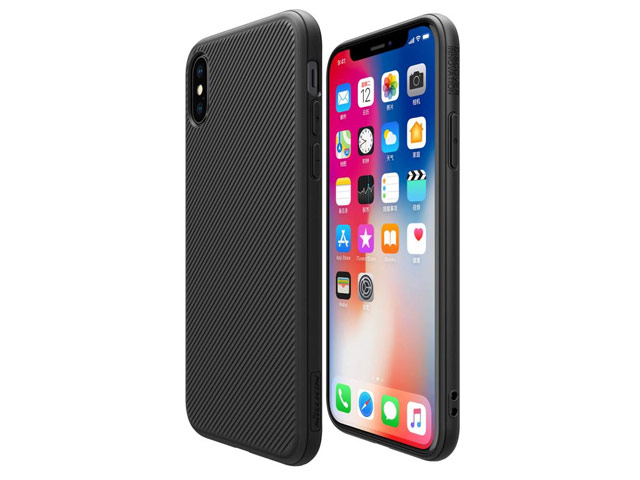 Чехол Nillkin Eton case для Apple iPhone X (черный, пластиковый)