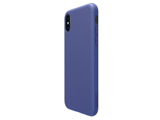 Чехол Nillkin Eton case для Apple iPhone X (синий, пластиковый)