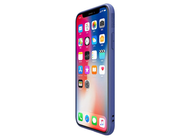 Чехол Nillkin Eton case для Apple iPhone X (синий, пластиковый)