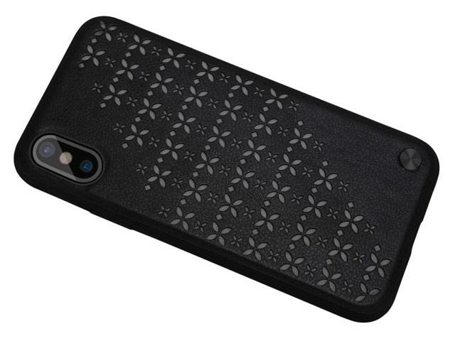 Чехол Nillkin Star Case для Apple iPhone X (черный, кожаный)
