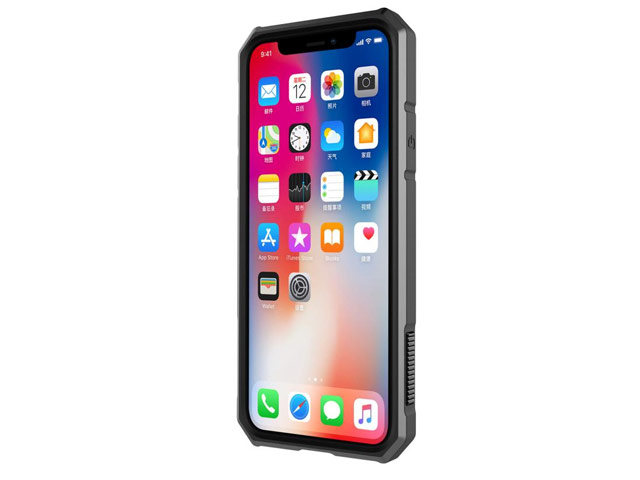 Чехол Nillkin Defender 2 case для Apple iPhone X (черный, усиленный)