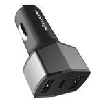 Зарядное устройство Nillkin Celerity Car Charger универсальное (автомобильное, 3A, 3xUSB, Fast Charge, черное)