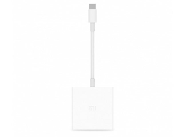 Адаптер Xiaomi USB-C to HDMI Adapter универсальный (USB Type C, HDMI, USB, белый)