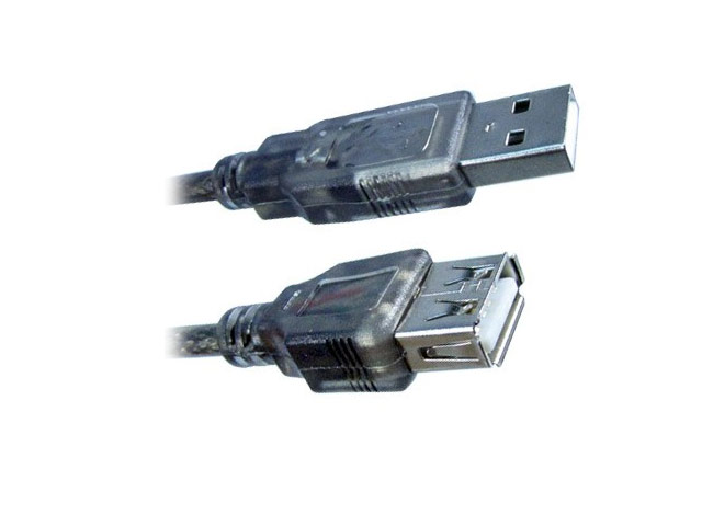 USB-удлинитель Monster Extension Cable универсальный (USB AM-AF, USB 2.0, 3 метра, черный)