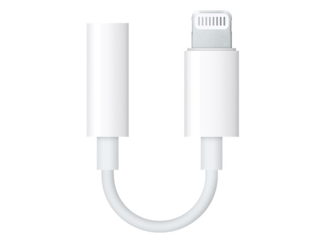 Адаптер Apple Lightning to Headphone Jack универсальный (Lightning, miniJack 3.5 мм, белый)