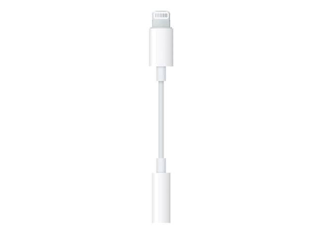 Адаптер Apple Lightning to Headphone Jack универсальный (Lightning, miniJack 3.5 мм, белый)