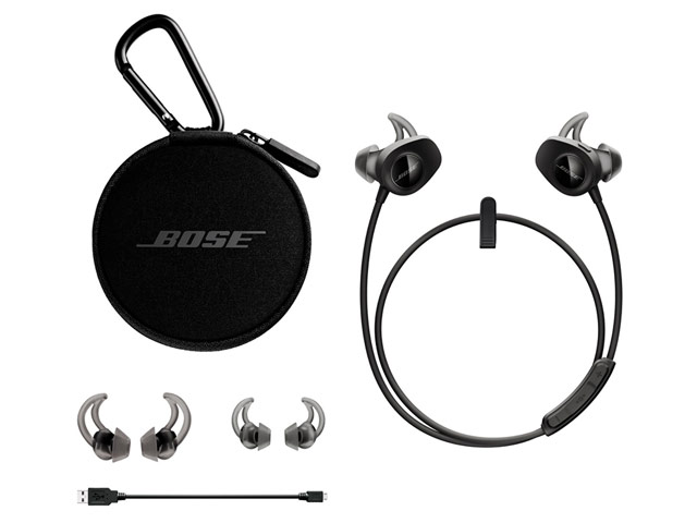Наушники Bose SoundSport Wireless универсальные (беспроводные, черные, микрофон)