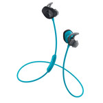 Наушники Bose SoundSport Wireless универсальные (беспроводные, черные/голубые, микрофон)