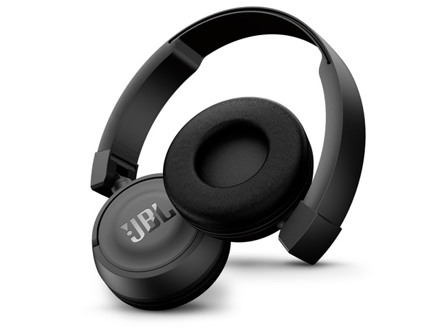 Наушники JBL Wireless On-Ear Headphones T450BT универсальные (беспроводные, черные, микрофон)