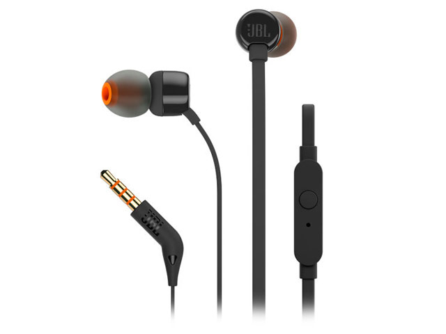 Наушники JBL In-Ear Headphones T110 (черный, пульт/микрофон)