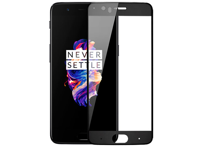 Защитная пленка OnePlus 3D Tempered Glass Protector для OnePlus 5 (стеклянная, черная)