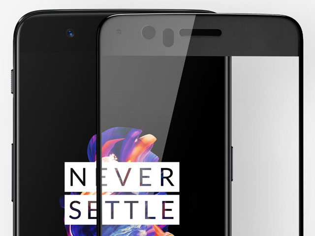 Защитная пленка OnePlus 3D Tempered Glass Protector для OnePlus 5 (стеклянная, черная)