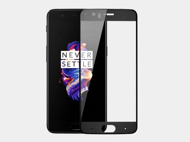 Защитная пленка OnePlus 3D Tempered Glass Protector для OnePlus 5 (стеклянная, черная)