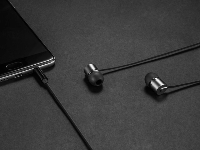 Наушники OnePlus Bullets Earphones V2 универсальные (черные, пульт/микрофон, 20-20000 Гц)