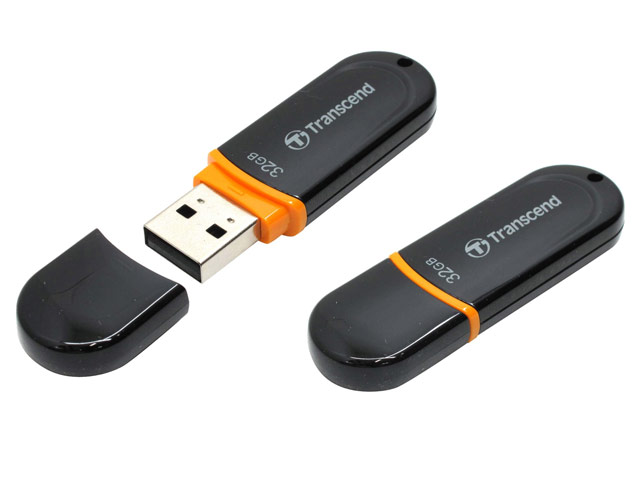 Флеш-карта Transcend JetFlash 300 (32Gb, USB 2.0, черная)