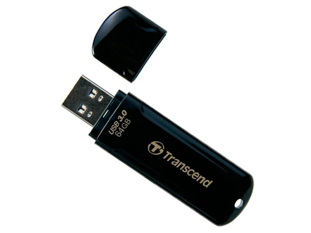 Флеш-карта Transcend JetFlash 700 (64Gb, USB 3.0, черная)