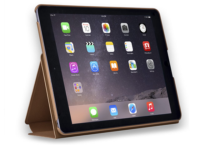 Чехол Comma Elegant Series для Apple iPad Air/iPad 2017 (коричневый, кожаный)