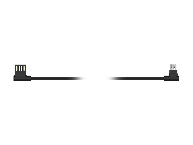 USB-кабель Devia 90 Connector Cable универсальный (microUSB, 1 метр, черный)