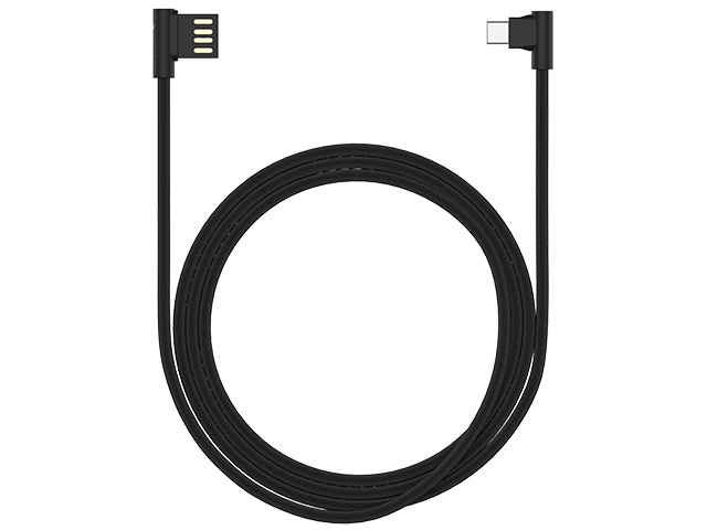 USB-кабель Devia 90 Connector Cable универсальный (USB Type C, 1 метр, черный)