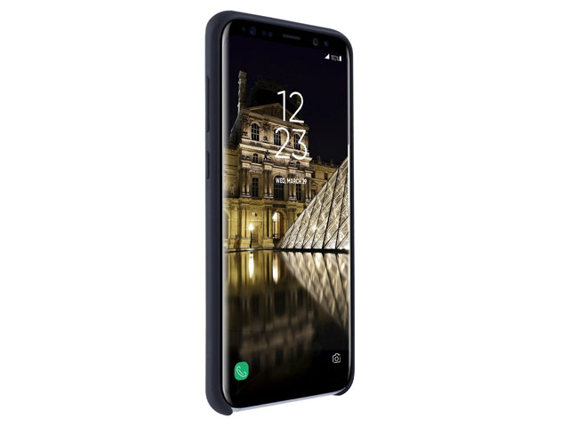 Чехол Yotrix LiquidSilicone для Samsung Galaxy S8 (черный, гелевый)