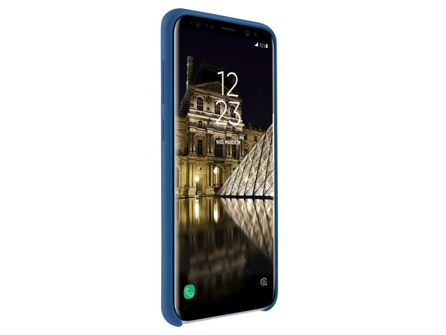 Чехол Yotrix LiquidSilicone для Samsung Galaxy S8 (синий, гелевый)